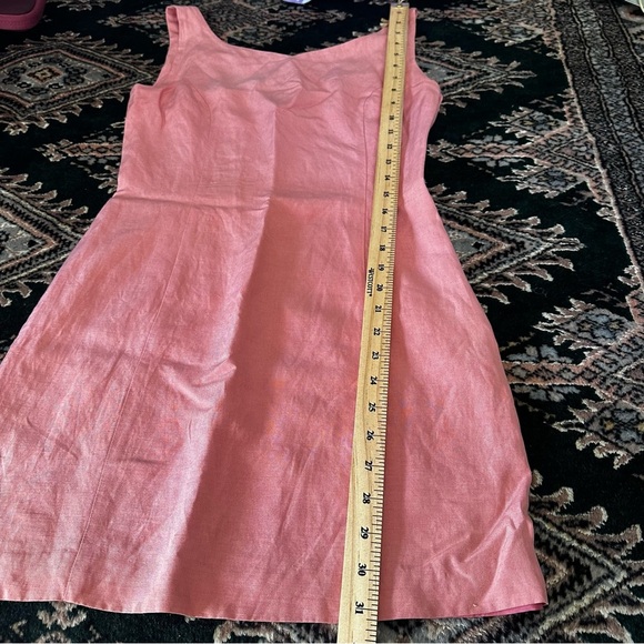 Vintage Laura Ashley Mini Silk Linen Dress - Picture 7 of 9